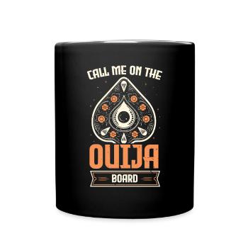 Ouija-Brett Paranormaler Geist Brett Halloween - Tasse einfarbig - Schwarz - Vorne