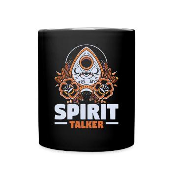 Ouija-Brett Paranormaler Geist Brett Halloween - Tasse einfarbig - Schwarz - Vorne