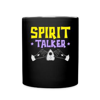 Ouija-Brett Paranormaler Geist Brett Halloween - Tasse einfarbig - Schwarz - Vorne