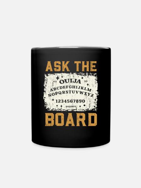 Ouija-Brett Paranormaler Geist Brett Halloween - Tasse einfarbig - Schwarz