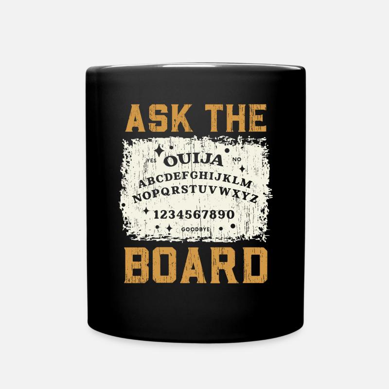 Ouija-Brett Paranormaler Geist Brett Halloween - Tasse einfarbig - Schwarz