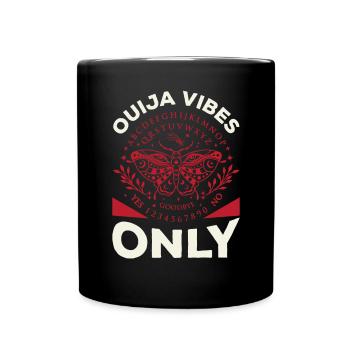 Ouija-Brett Paranormaler Geist Brett Halloween - Tasse einfarbig - Schwarz - Vorne