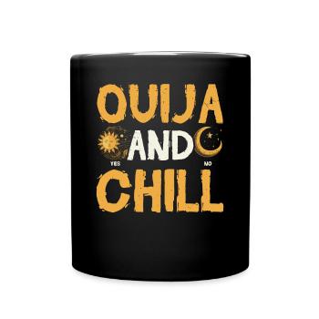 Ouija-Brett Paranormaler Geist Brett Halloween - Tasse einfarbig - Schwarz - Vorne