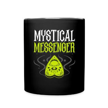 Ouija-Brett Paranormaler Geist Brett Halloween - Tasse einfarbig - Schwarz - Vorne