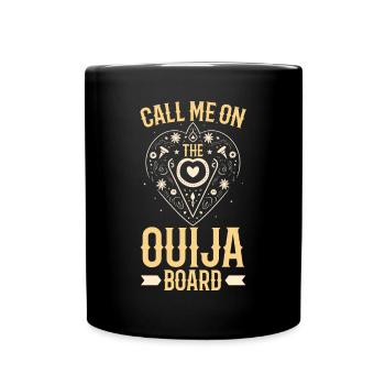 Ouija-Brett Paranormaler Geist Brett Halloween - Tasse einfarbig - Schwarz - Vorne