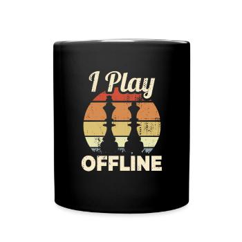 Chess Player Quote - Full Colour Mug - black - Front