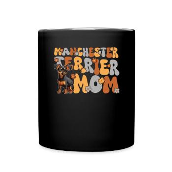 Terrier Groovy Manchester Terrier mom - Full Colour Mug - black - Front