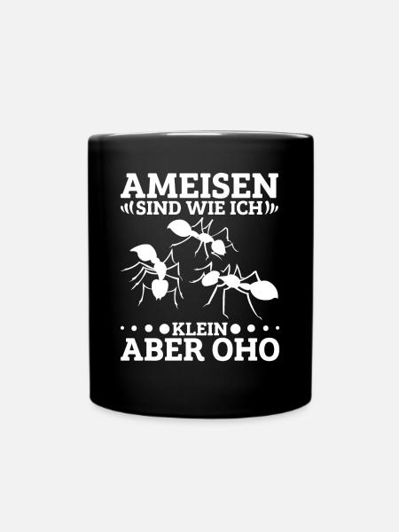 Ameisen Terrarium Waldameisenzüchter - Tasse einfarbig - Schwarz