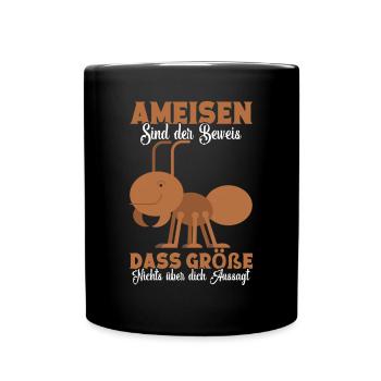 Ameisen Terrarium Waldameisenliebhaber - Tasse einfarbig - Schwarz - Vorne