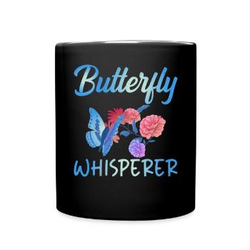 Butterfly Lover Gifts - Full Colour Mug - black - Front