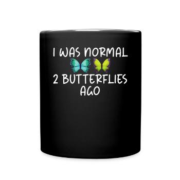 Butterfly Lover Gifts - Full Colour Mug - black - Front
