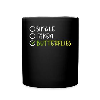 Butterfly Lover Gifts - Full Colour Mug - black - Front