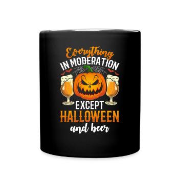 Halloween Party Funny Halloween Halloween Pumpkin - Full Colour Mug - black - Front