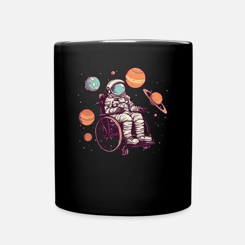 Fauteuil roulant Fauteuil roulant Handicap Drôle - Mug uni - noir