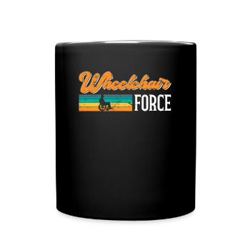 Wheelchair Wheelchair Disability Funny - Full Colour Mug - black - Front