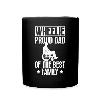 Wheelchair Wheelchair Disability Funny - Full Colour Mug - black - Front