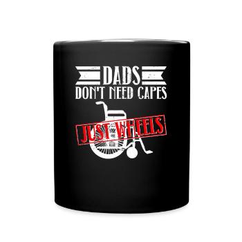 Fauteuil roulant Fauteuil roulant Handicap Drôle - Mug uni - noir - Devant