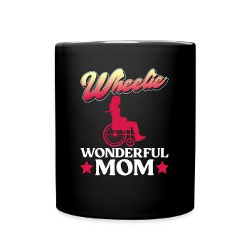 Wheelchair Wheelchair Disability Funny - Full Colour Mug - black - Front
