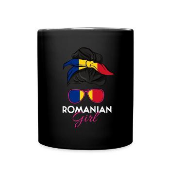Romanian Girl - Full Colour Mug - black - Front