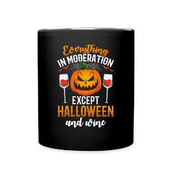 Funny Halloween Party Ideas Halloween Pumpkin - Full Colour Mug - black - Front