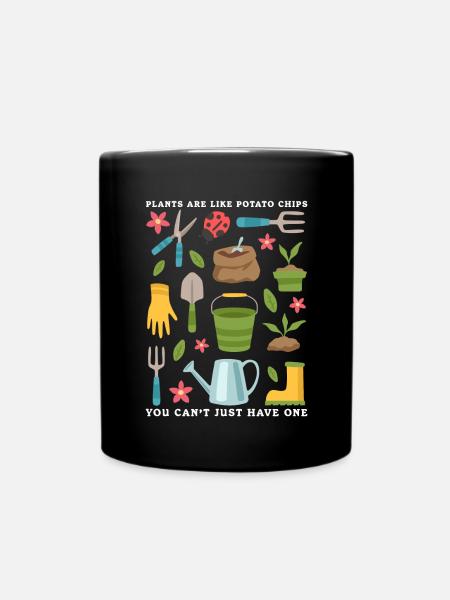 Garten Gartenarbeit Gärtner Hobbygärtner Geschenk - Tasse einfarbig - Schwarz