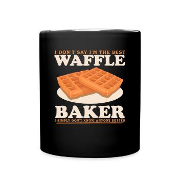 Waffles Waffle Lover Waffle Gift - Full Colour Mug - black - Front