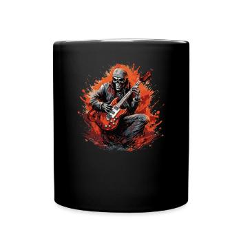 Gitarristen E-Gitarren Akustik-Gitarre E-Gitarre - Tasse einfarbig - Schwarz - Vorne