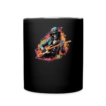 Gitarristen Akustik-Gitarre Country-Musik - Tasse einfarbig - Schwarz - Vorne