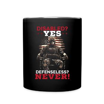 Invalide Veteran Military Soldier Army USA - Tasse einfarbig - Schwarz - Vorne