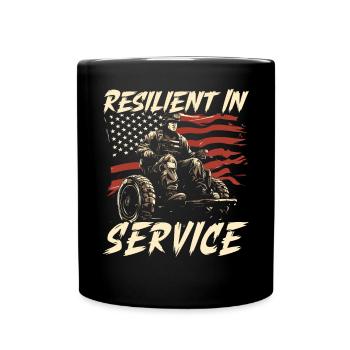 Ancien combattant handicapé militaire soldat de l’armée des États-Unis - Mug uni - noir - Devant