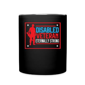 Invalide Veteran Military Soldier Army USA - Tasse einfarbig - Schwarz - Vorne