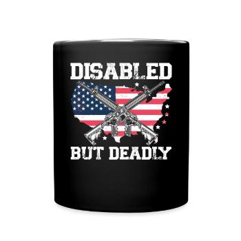 Ancien combattant handicapé militaire soldat de l’armée des États-Unis - Mug uni - noir - Devant