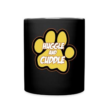 Furry Fandom Fursona Fursuit Paw - Full Colour Mug - black - Front