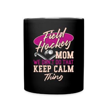 Hockey sur gazon Maman Hockey sur gazon Maman - Mug uni - noir - Devant