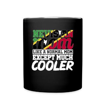 St. Kitts und Nevis Flagge - Tasse einfarbig - Schwarz - Vorne