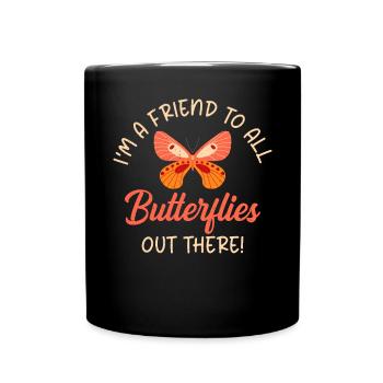 Butterfly Lover Gifts - Full Colour Mug - black - Front