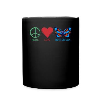 Cadeaux d’amoureux des papillons - Mug uni - noir - Devant