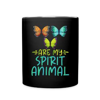 Cadeaux d’amoureux des papillons - Mug uni - noir - Devant