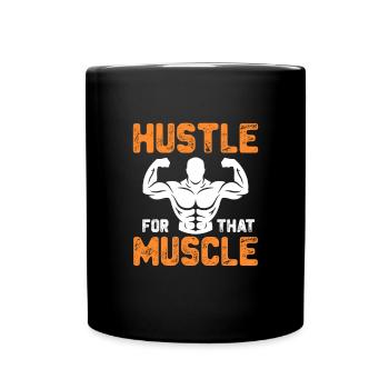 Bodybuilder Body Building Fitness Gym Gift - Full Colour Mug - black - Front