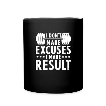 Bodybuilder Body Building Fitness Gym Gift - Full Colour Mug - black - Front