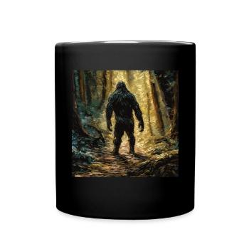 Gemälde Kunst Sasquatch Funny Graphic Acts - Tasse einfarbig - Schwarz - Vorne