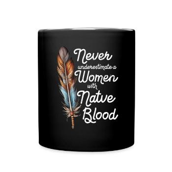 Native Americans Indigenous Indians - Full Colour Mug - black - Front