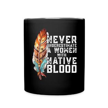 Native Americans Indigenous Indians - Full Colour Mug - black - Front