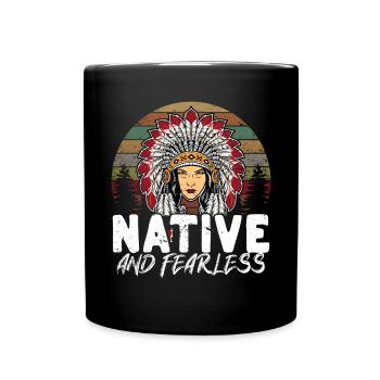 Native Americans Indigenous Indians - Full Colour Mug - black - Front