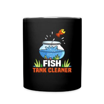 Nettoyeur d’aquarium Aquariist Fish Lover Aquarium - Mug uni - noir - Devant