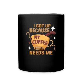 Ich Mag Kaffee Geschenkideen Kaffeeliebhaber - Tasse einfarbig - Schwarz - Vorne