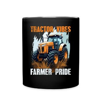 Tractor Vibes Farmer Pride Traktor Landwirt Bauer - Mug uni - noir - Devant
