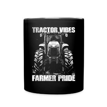 Tractor Vibes Farmer Pride Traktor Bauer Landwirt - Mug uni - noir - Devant