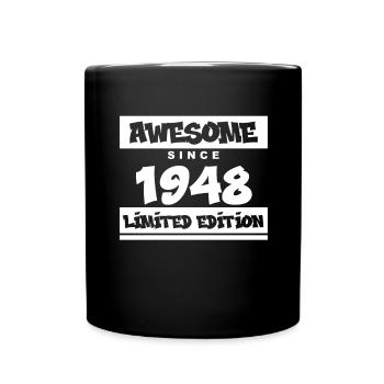 1948 - Born in 1948 - Fantastic since 1948 - Full Colour Mug - black - Front