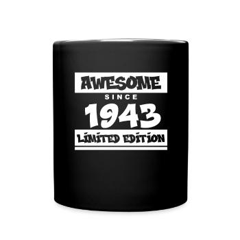 1943 - Né en 1943 - Fantastique depuis 1943 - Mug uni - noir - Devant
